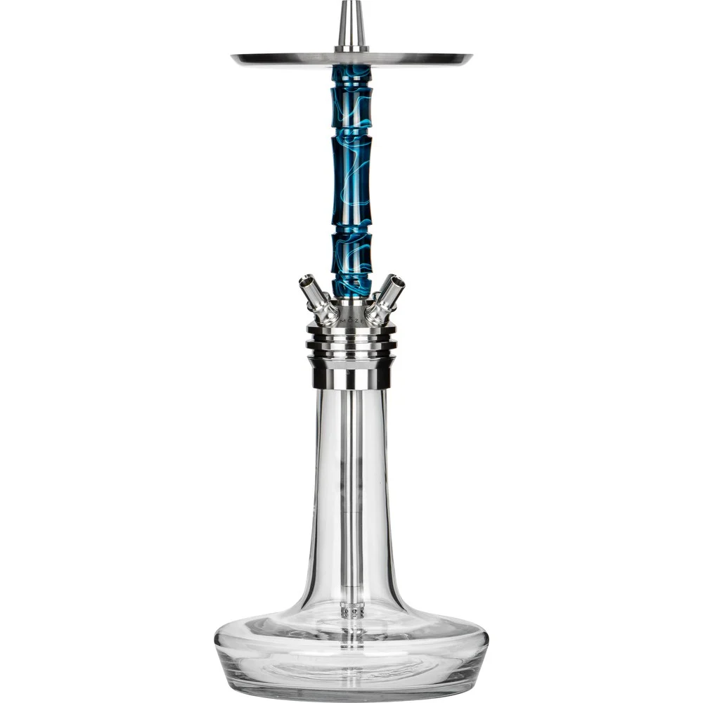 Moze Varity Squad Silver - Clear - Wavy Blue Shisha