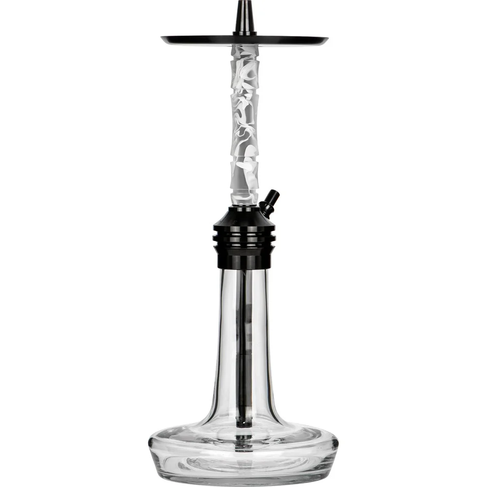 Moze Varity Lounge Black - Clear - Wavy Frosted Shisha