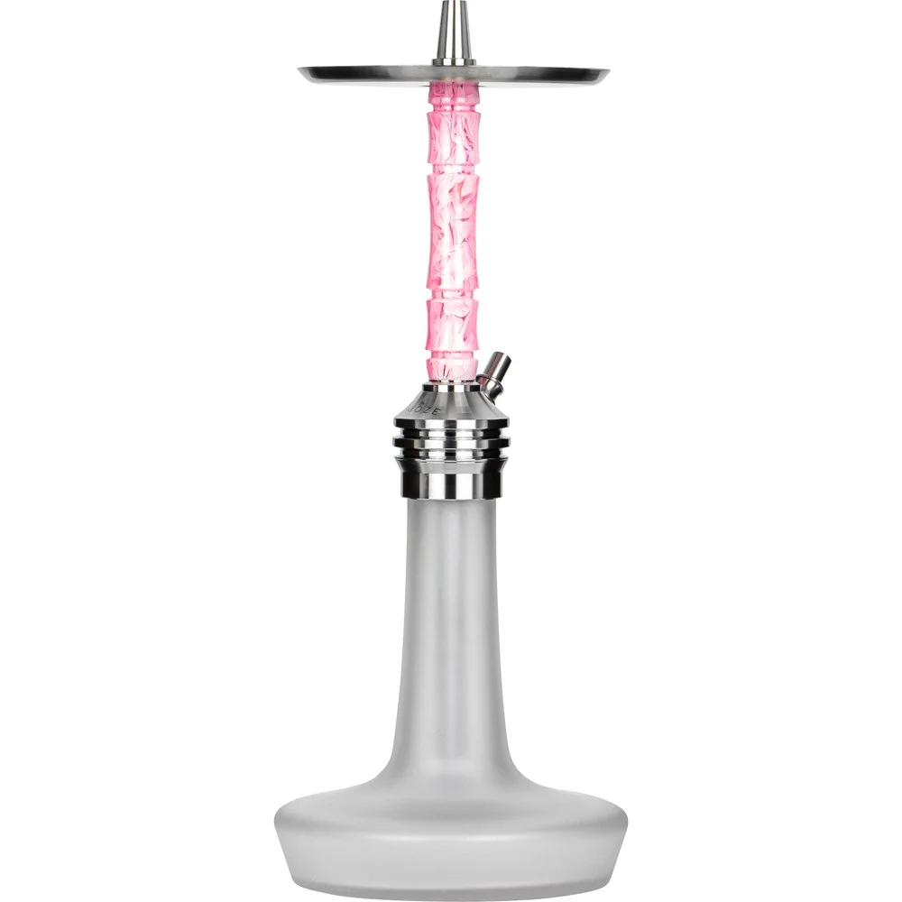 Moze Varity Lounge Silver - Frosted - Wavy Pink Shisha