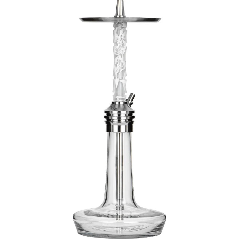 Moze Varity Lounge Silver - Clear - Wavy Frosted Shisha