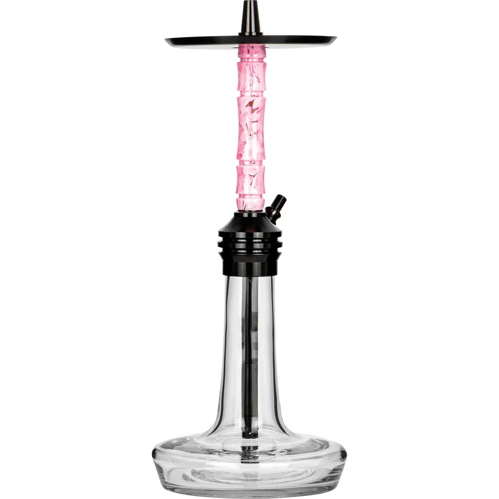 Moze Varity Lounge Black - Clear - Wavy Pink Shisha