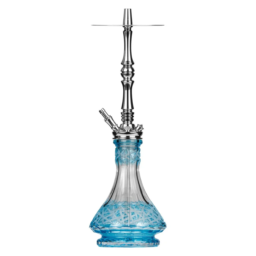 Moze Tradi L - Silver - Caesar Crystal Turquoise Shisha