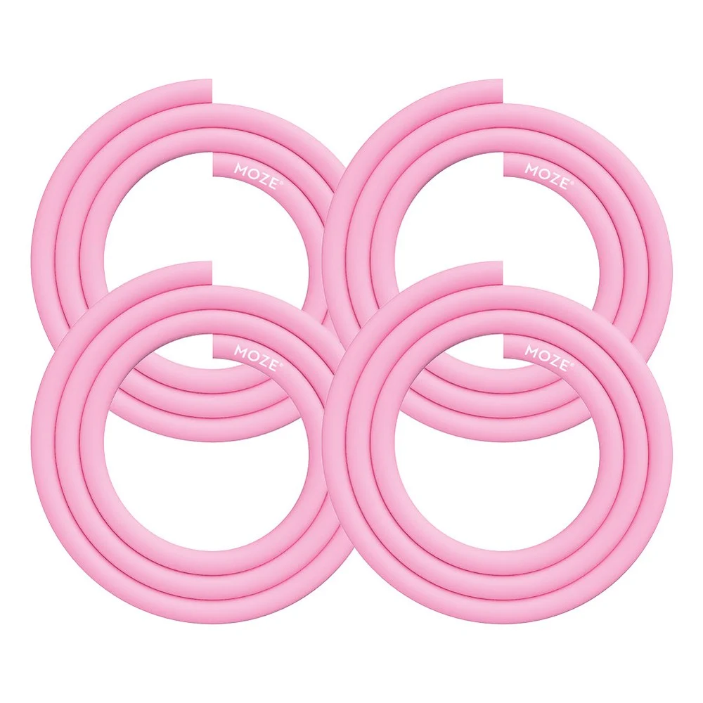 Moze Silikonschlauch Pink 4er Set Shisha Schlauch