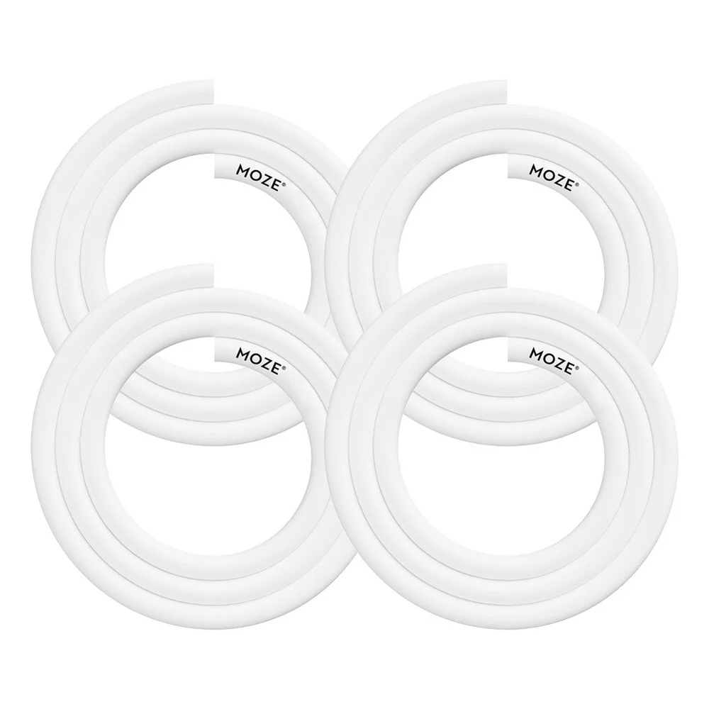 Moze Silikonschlauch White 4er Set Shisha Schlauch