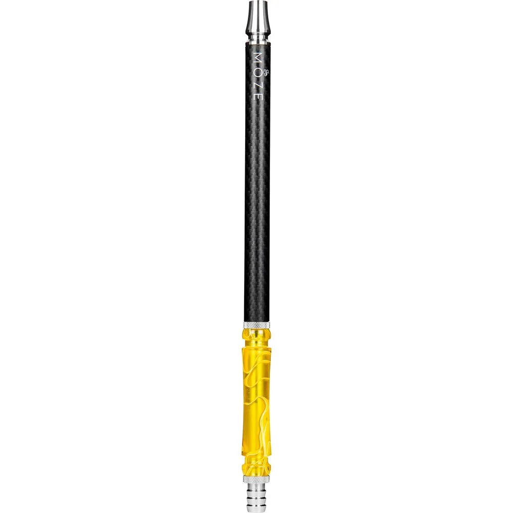 Moze Carbon Mouthpiece - Wavy Yellow Shisha Mundstück