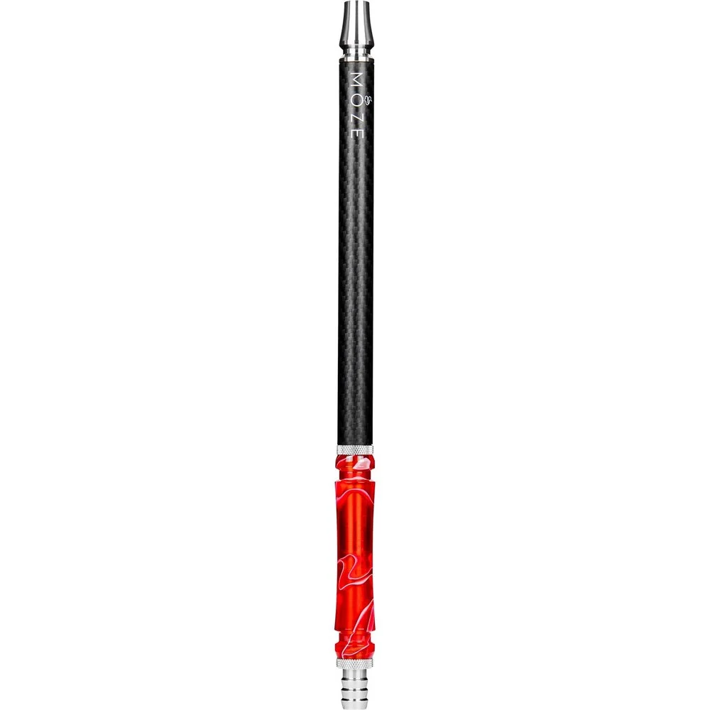 Moze Carbon Mouthpiece - Wavy Red Shisha Mundstück