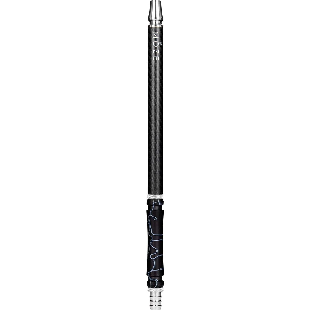 Moze Carbon Mouthpiece - Wavy Black Shisha Mundstück