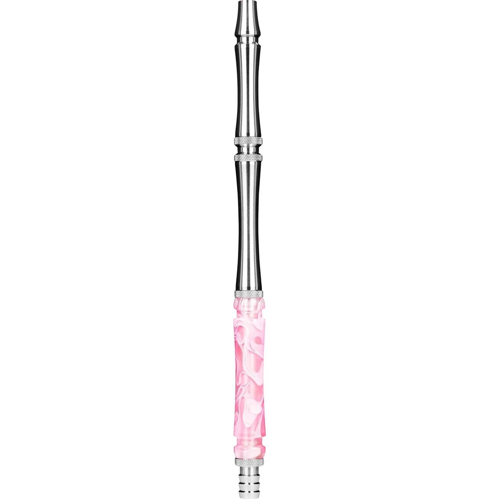 Moze Stainless Steel Mouthpiece - Wavy Pink Shisha Mundstück